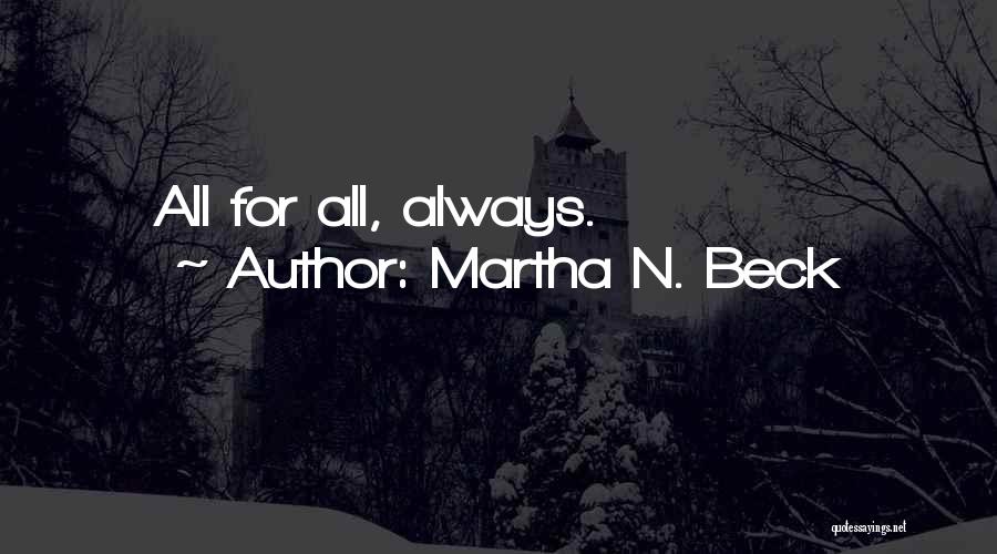 Martha N. Beck Quotes 351319