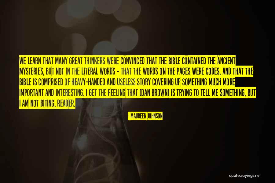 Martin Dansky Quotes By Maureen Johnson Martin Dansky Quotes By Maureen Johnson