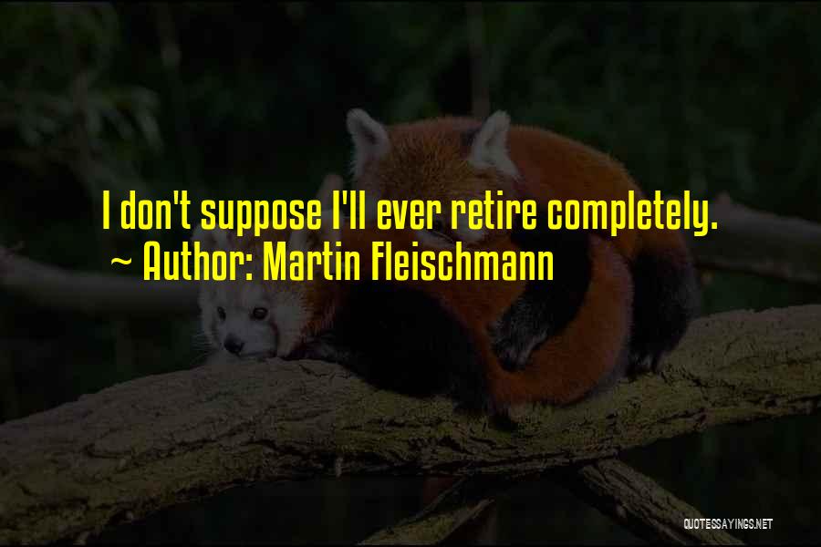 Martin Fleischmann Quotes 1562658