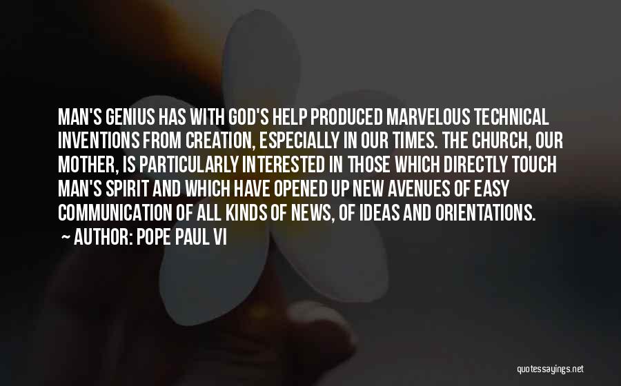 Marvelous God Quotes By Pope Paul VI