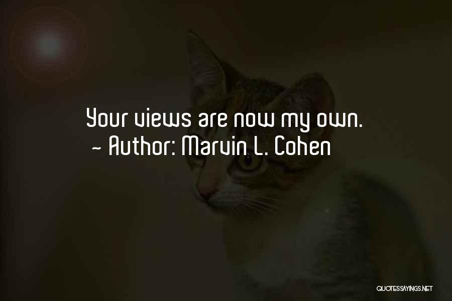 Marvin L. Cohen Quotes 693668