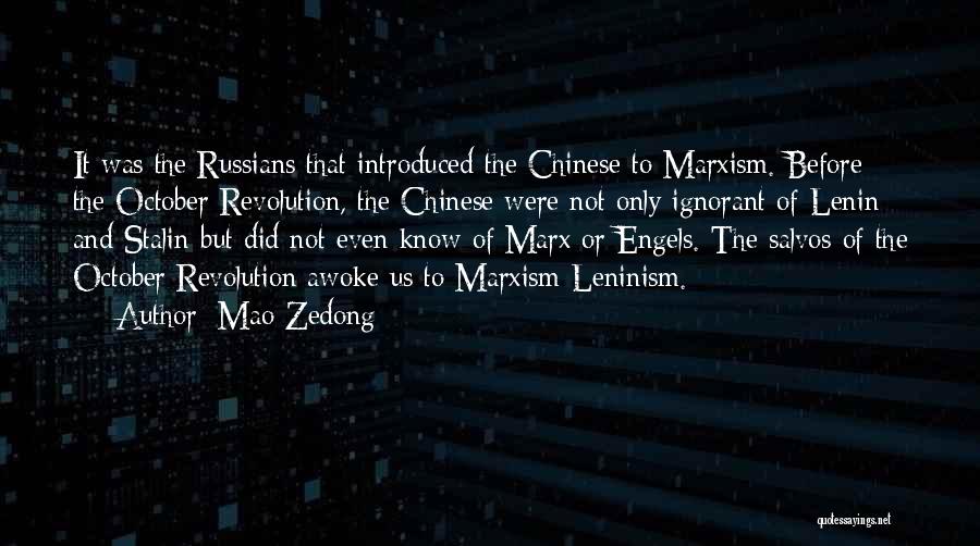 Marx Lenin Quotes By Mao Zedong