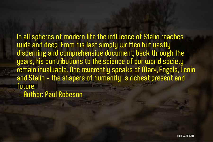 Marx Lenin Quotes By Paul Robeson