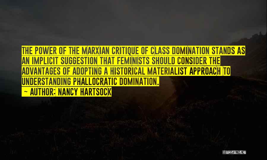 Marxian Quotes By Nancy Hartsock