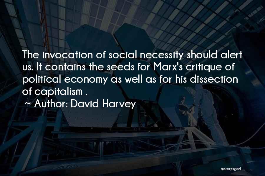 Marx's Quotes By David Harvey