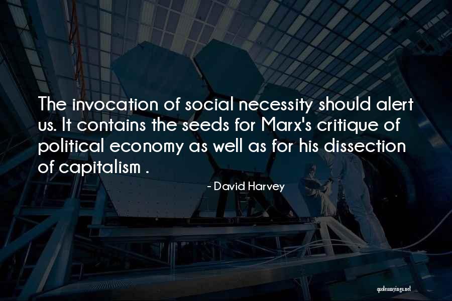 Marx's Quotes By David Harvey