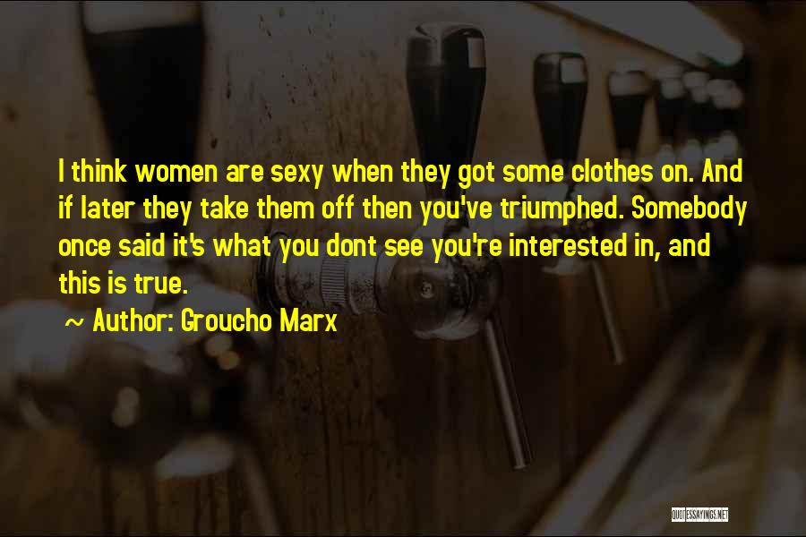 Marx's Quotes By Groucho Marx