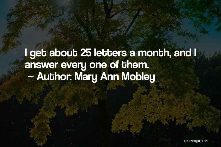 Mary Ann Mobley Quotes 1735919