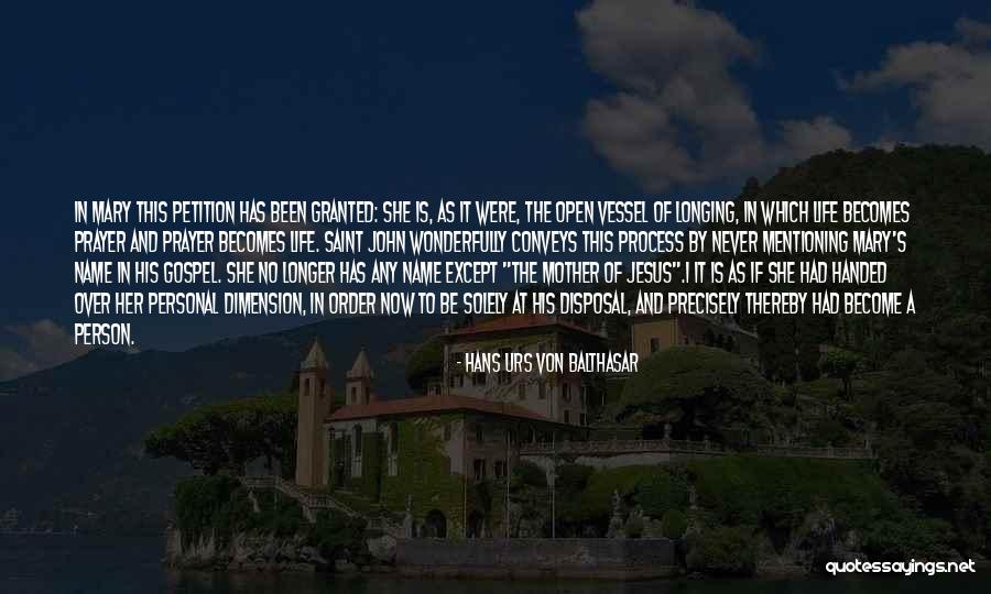 Mary As Mother Quotes By Hans Urs Von Balthasar