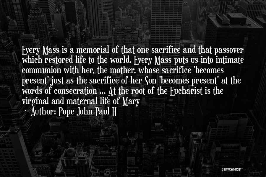 Mary As Mother Quotes By Pope John Paul II