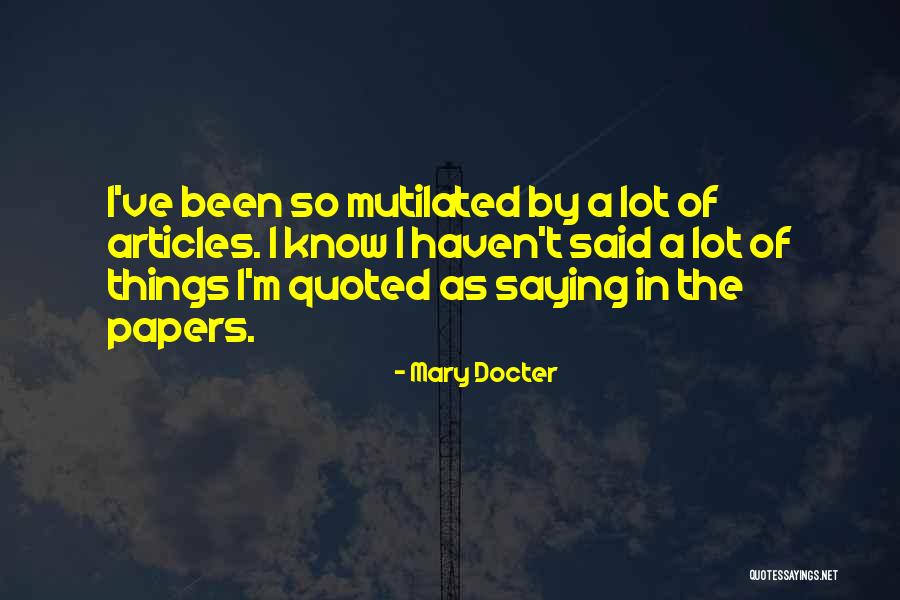 Mary Docter Quotes 975232 Mary Docter Quotes 975232