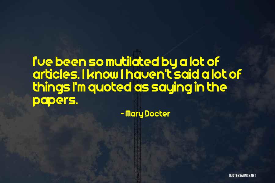 Mary Docter Quotes 975232