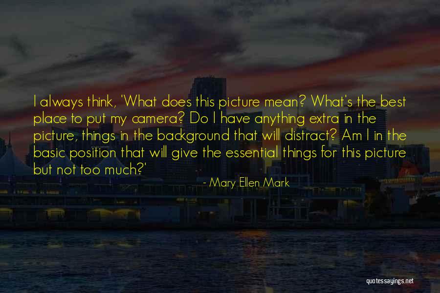 Mary Ellen Quotes By Mary Ellen Mark