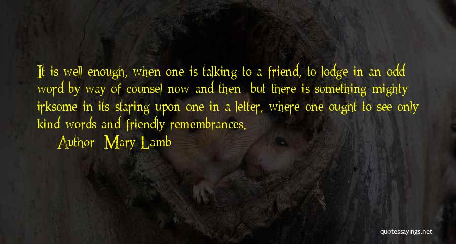 Mary Lamb Quotes 912028