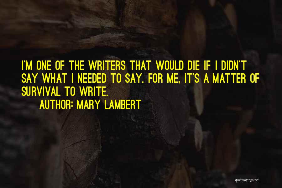 Mary Lambert Quotes 140785