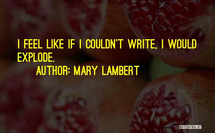 Mary Lambert Quotes 585123