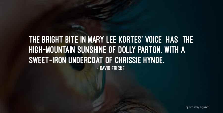 Mary Lee Quotes By David Fricke