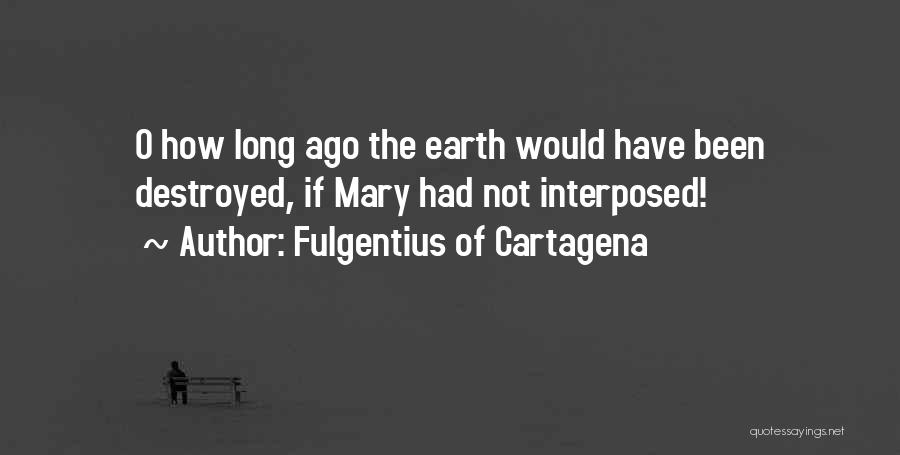 Mary O'connor Quotes By Fulgentius Of Cartagena