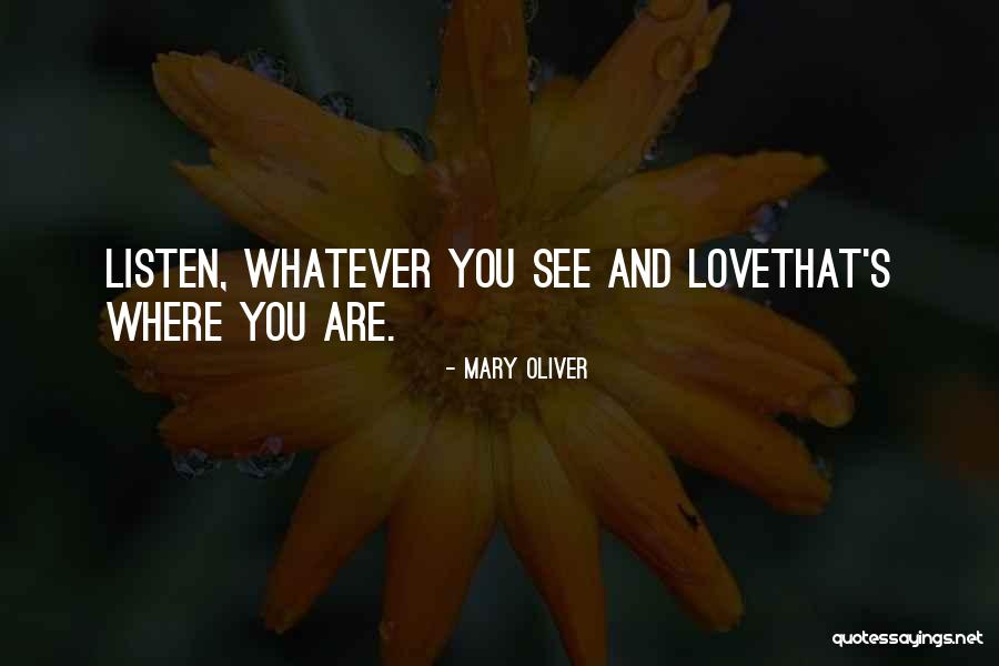 Mary Oliver Quotes 1257529