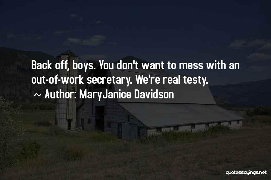 MaryJanice Davidson Quotes 548794