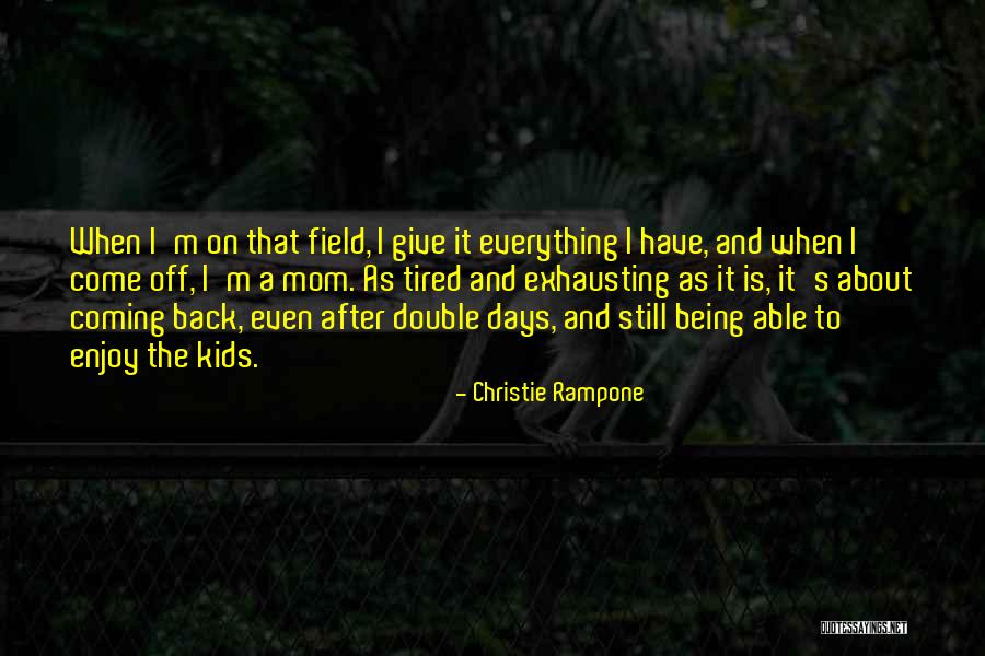 Marysia Bathing Quotes By Christie Rampone Marysia Bathing Quotes By Christie Rampone