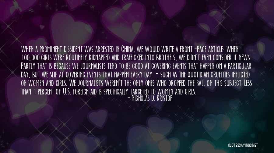 Marysia Starosta Quotes By Nicholas D. Kristof Marysia Starosta Quotes By Nicholas D. Kristof