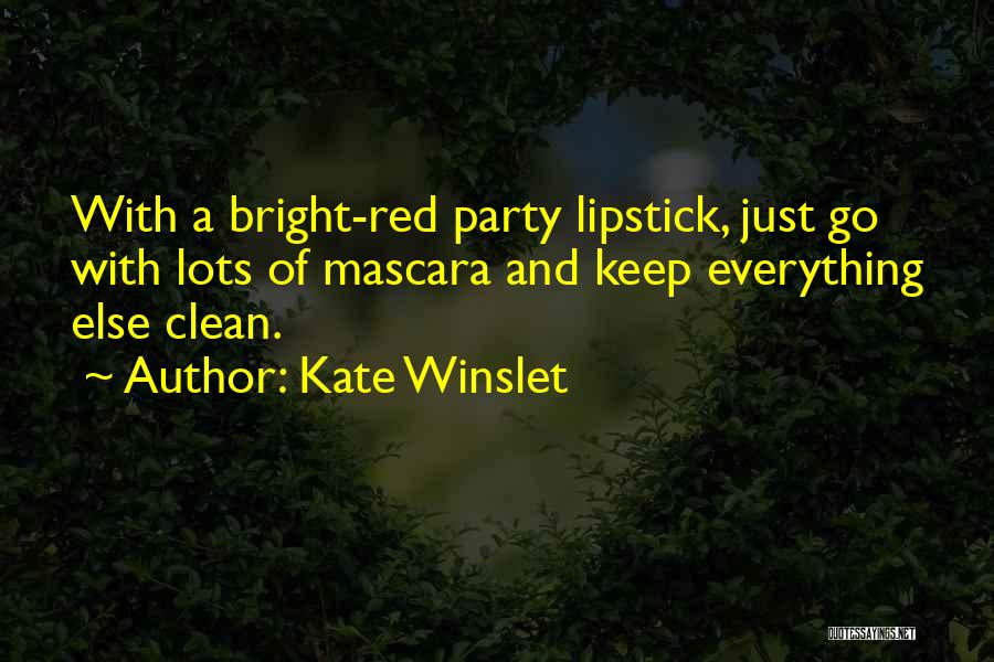 Mascara Quotes By Kate Winslet