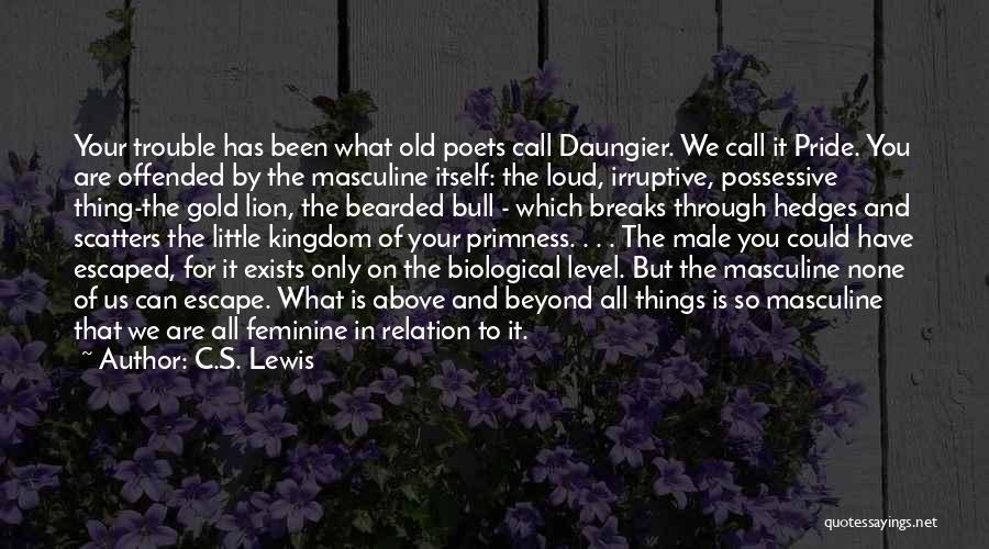 Masculine And Feminine Quotes By C.S. Lewis