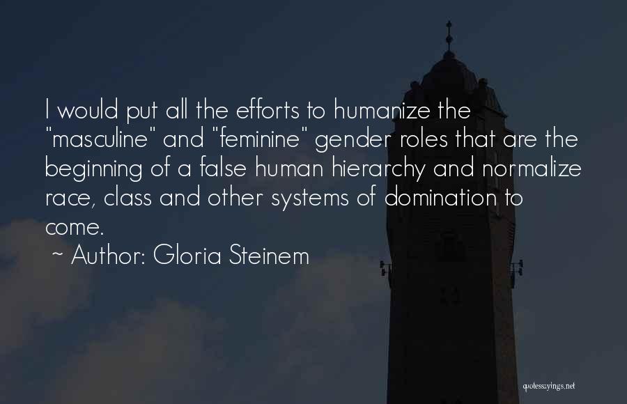 Masculine And Feminine Quotes By Gloria Steinem