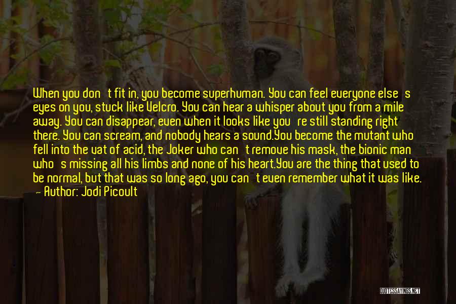 Mask Fell Off Quotes By Jodi Picoult