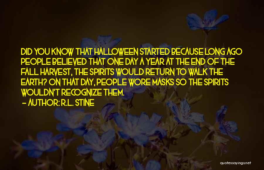 Masks Fall Quotes By R.L. Stine