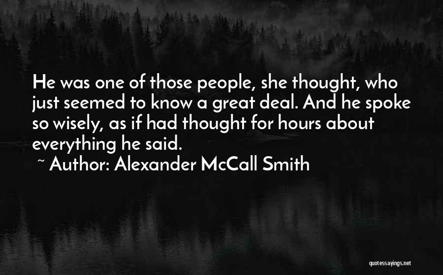 Masliah Firm Quotes By Alexander McCall Smith