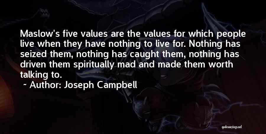 Maslow Quotes By Joseph Campbell