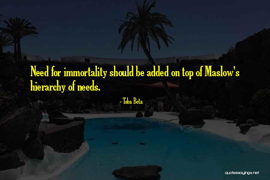 Maslow's Hierarchy Of Needs Quotes By Toba Beta