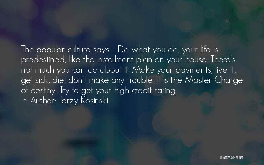Master Of Your Own Destiny Quotes By Jerzy Kosinski