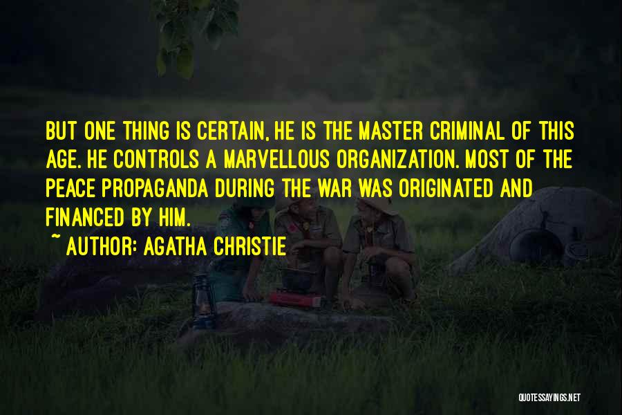 Master Peace Quotes By Agatha Christie