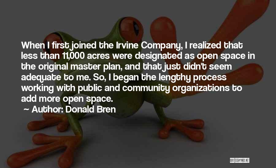 Master Plan Quotes By Donald Bren