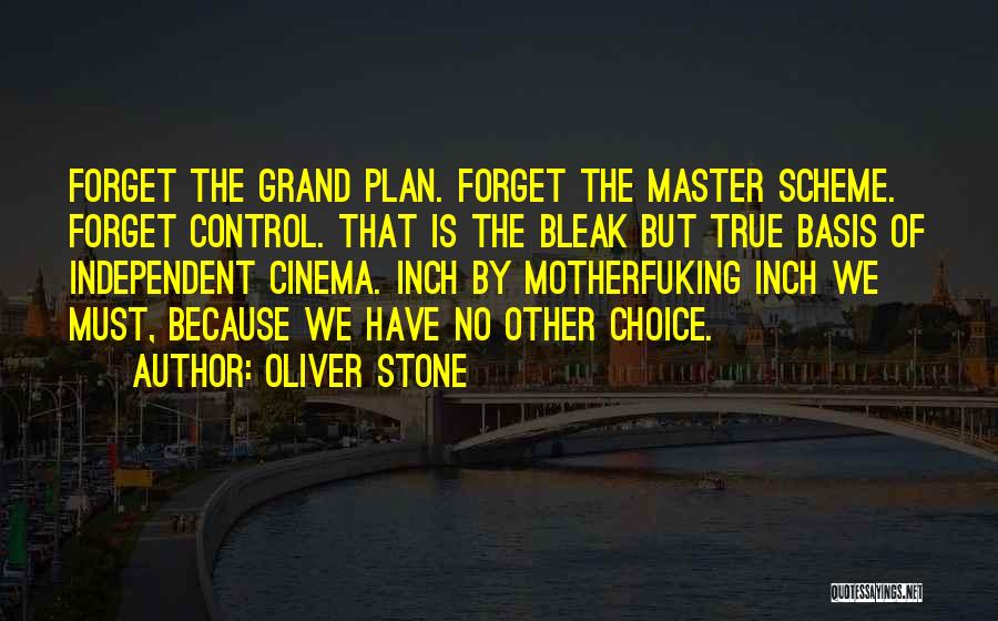 Master Plan Quotes By Oliver Stone