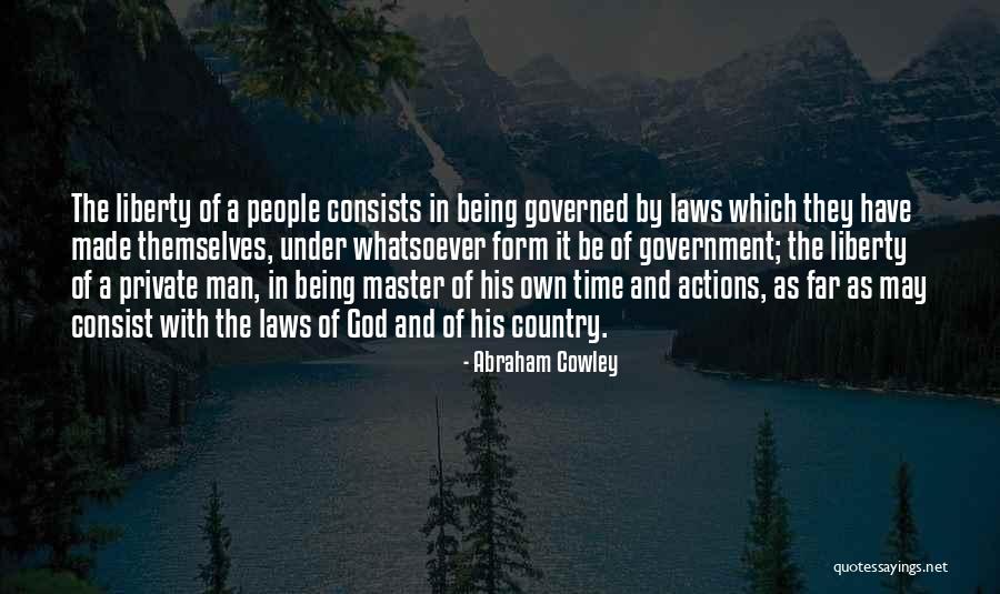 Master Quotes By Abraham Cowley