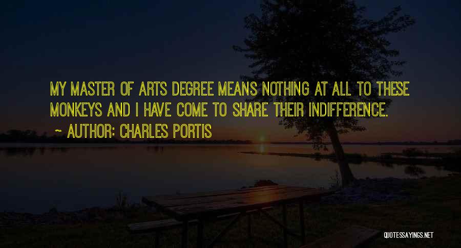 Master Quotes By Charles Portis