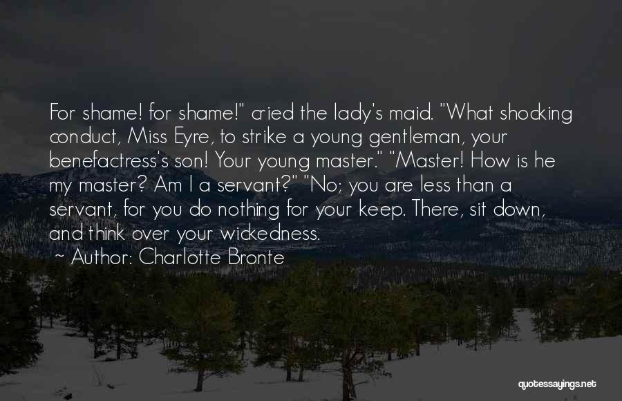Master Quotes By Charlotte Bronte