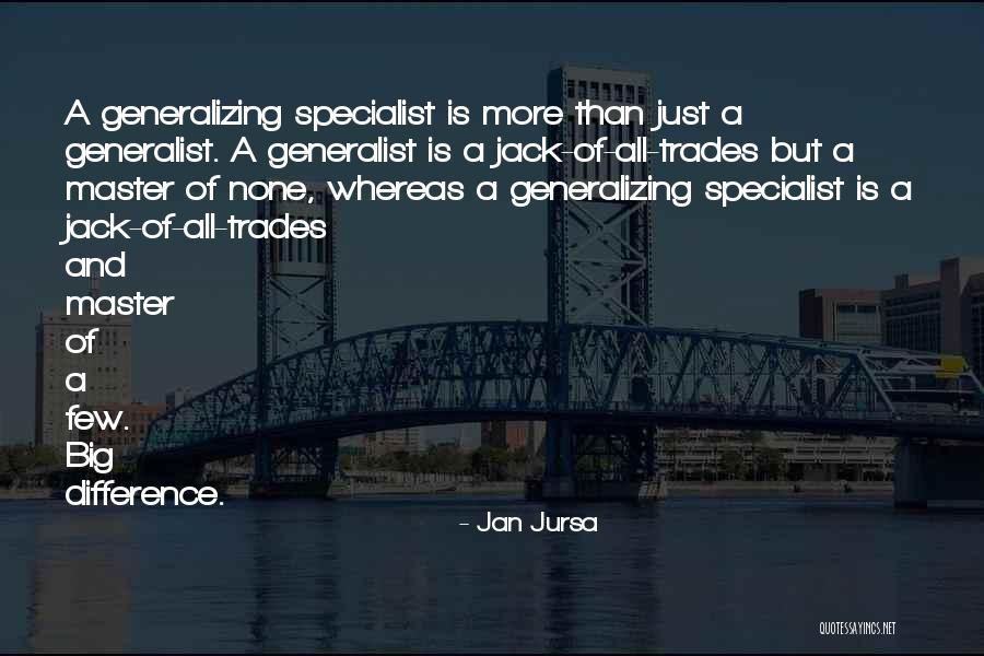 Master Quotes By Jan Jursa