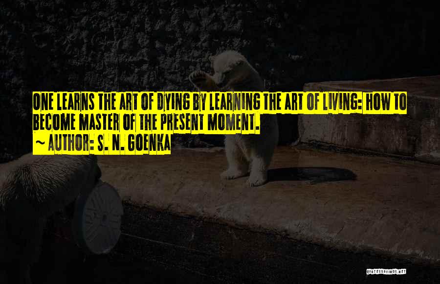 Master The Art Quotes By S. N. Goenka