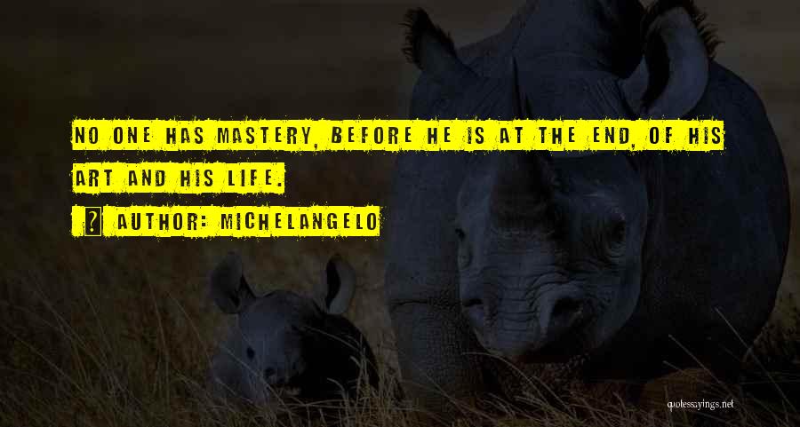 Mastery Of Life Quotes By Michelangelo