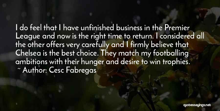 Match Win Quotes By Cesc Fabregas