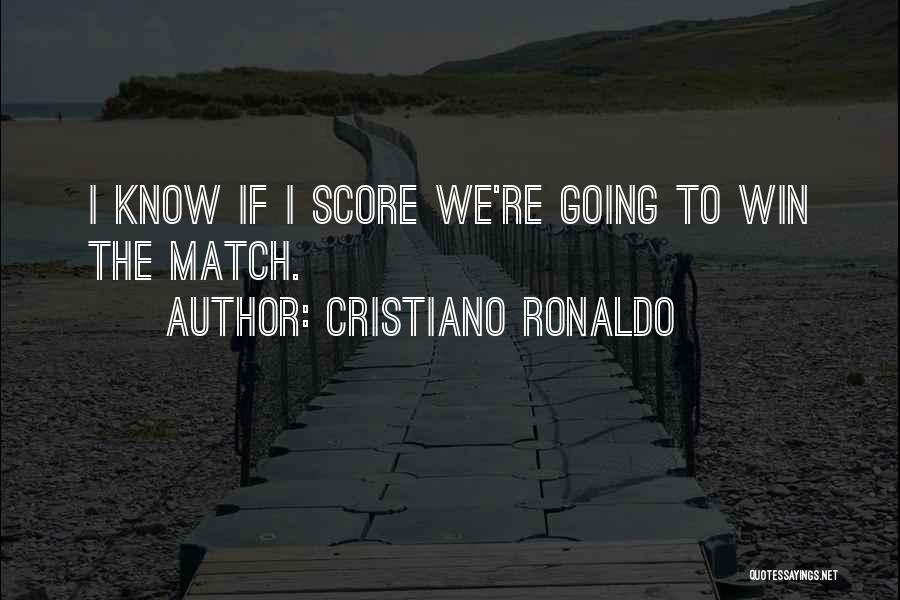 Match Win Quotes By Cristiano Ronaldo
