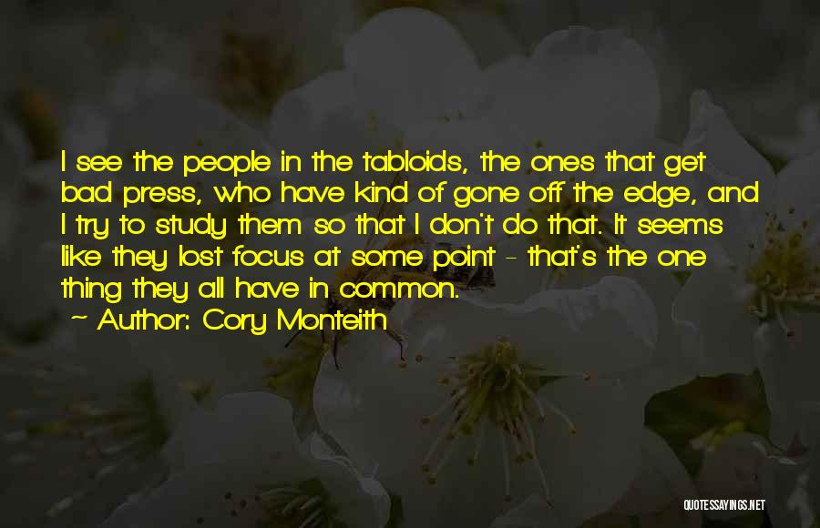 Matchup Challenge Quotes By Cory Monteith