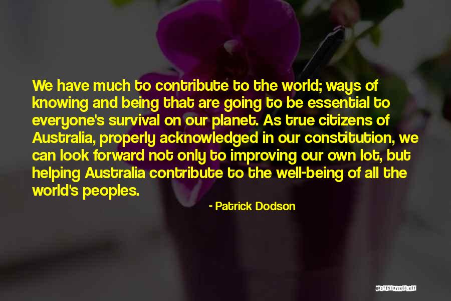 Matemotja Daniel Quotes By Patrick Dodson Matemotja Daniel Quotes By Patrick Dodson