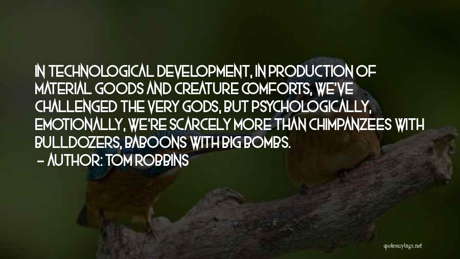 Material Comforts Quotes By Tom Robbins