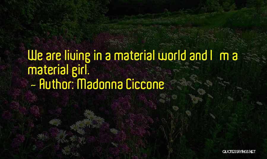 Material Girl Quotes By Madonna Ciccone